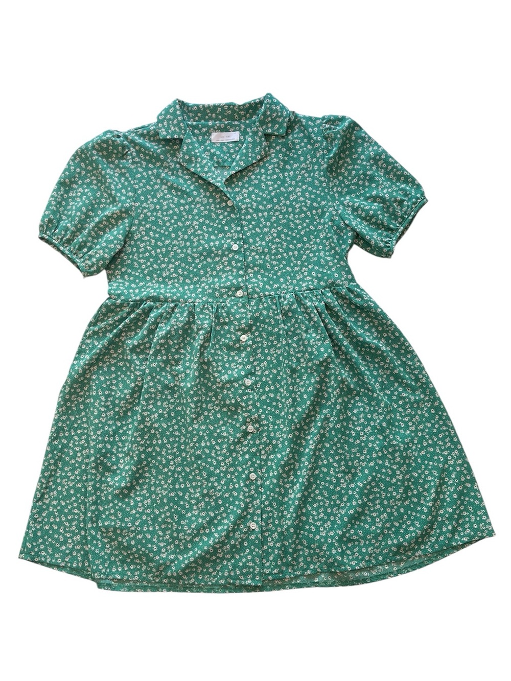 Oak + Fort Green Floral Button-Front Dress
